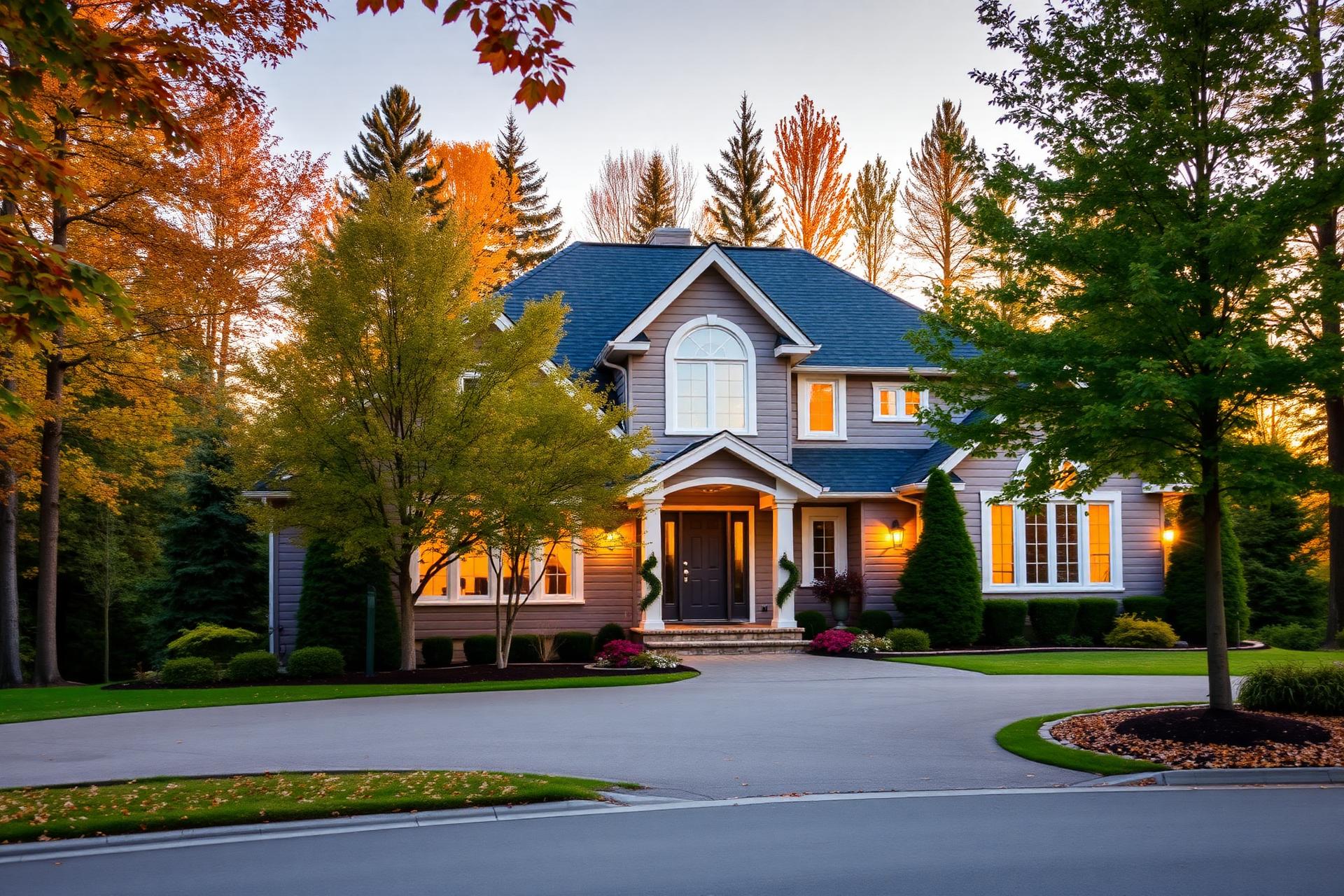 Beautiful Ottawa home at golden hour